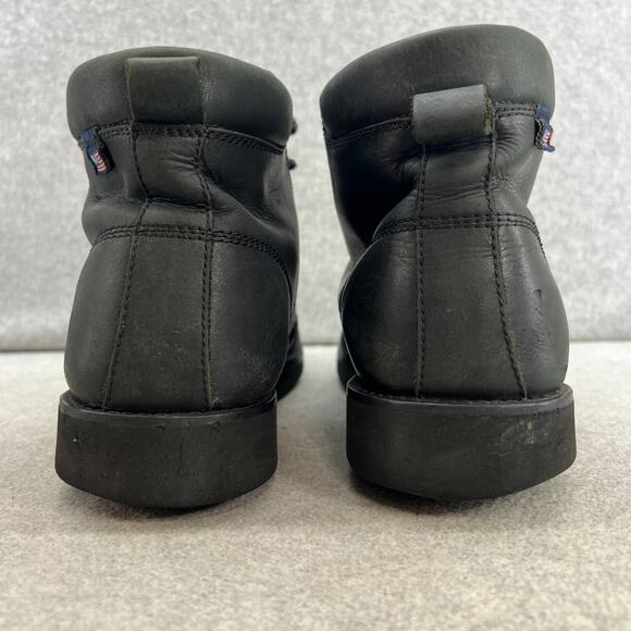 Ralph Lauren Polo Leather Lace Up Ankle Boot - Black -Men size 11 D-Vintage 90s - Picture 6 of 10